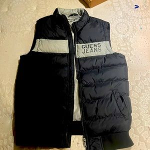 Mens small guess puffer vest